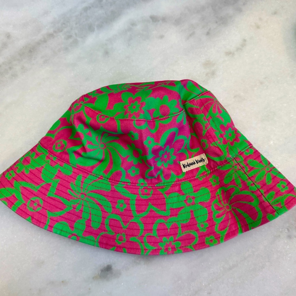 Kulani Kinis Pink and Green Floral Bucket Hat